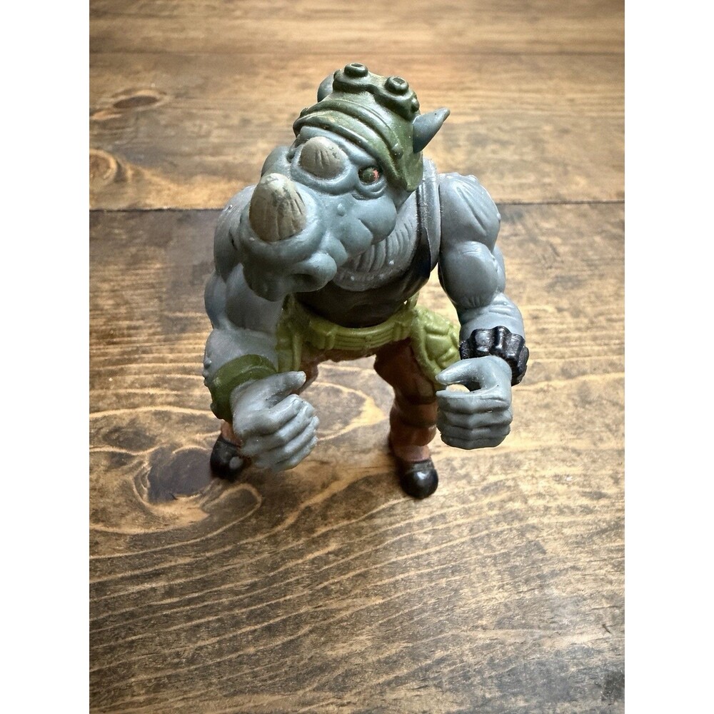 Vintage 1988 Teenage Mutant Ninja Turtles Rocksteady Action Figure